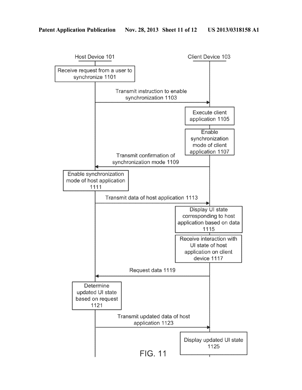 USER INTERFACE CONTENT STATE SYNCHRONIZATION ACROSS DEVICES - diagram, schematic, and image 12