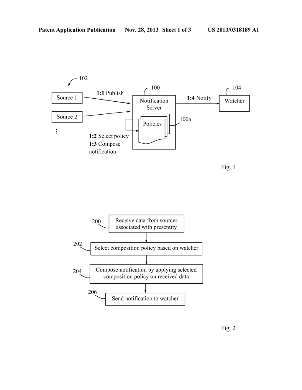 Method and Arrangement for Notifications in a Communication Network - diagram, schematic, and image 02