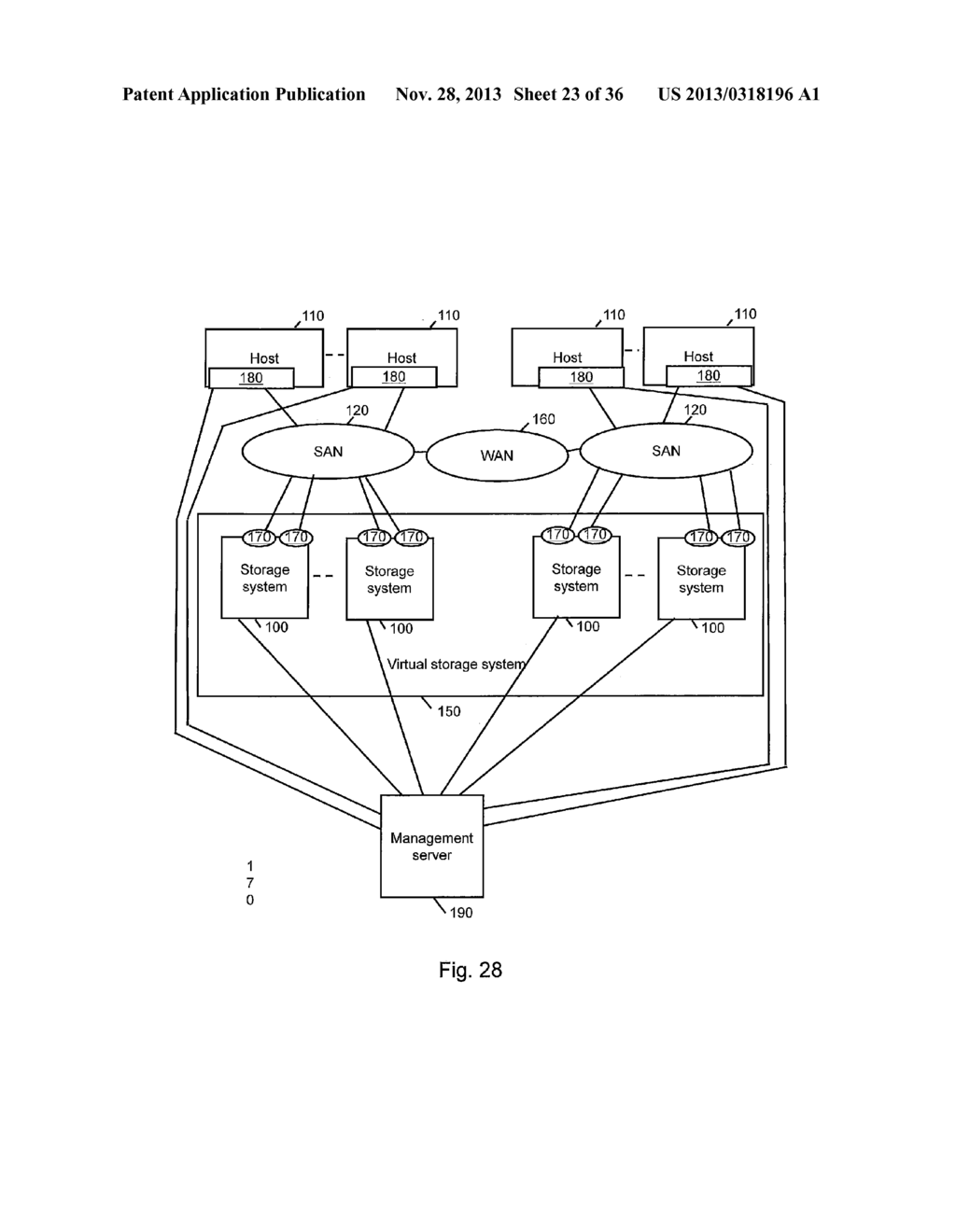 STORAGE SYSTEM AND STORAGE CONTROL METHOD FOR USING STORAGE AREA BASED ON     SECONDARY STORAGE AS CACHE AREA - diagram, schematic, and image 24