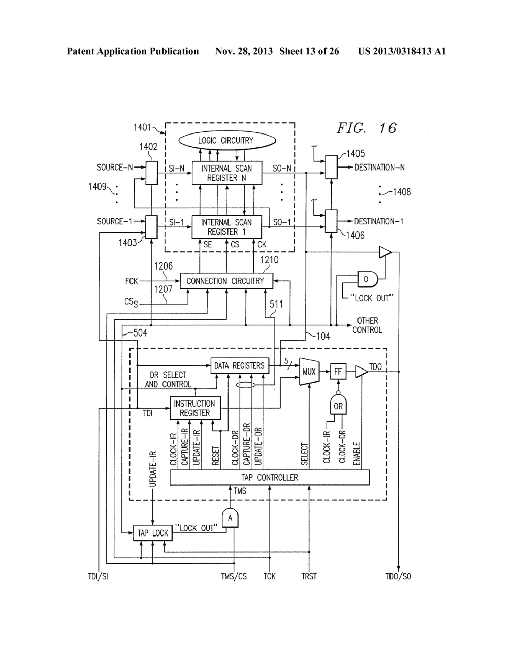 DUAL MODE TEST ACCESS PORT METHOD AND APPARATUS - diagram, schematic, and image 14