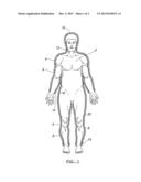 SUIT FOR TO BE WORN IN OR ON A BODY OF WATER diagram and image