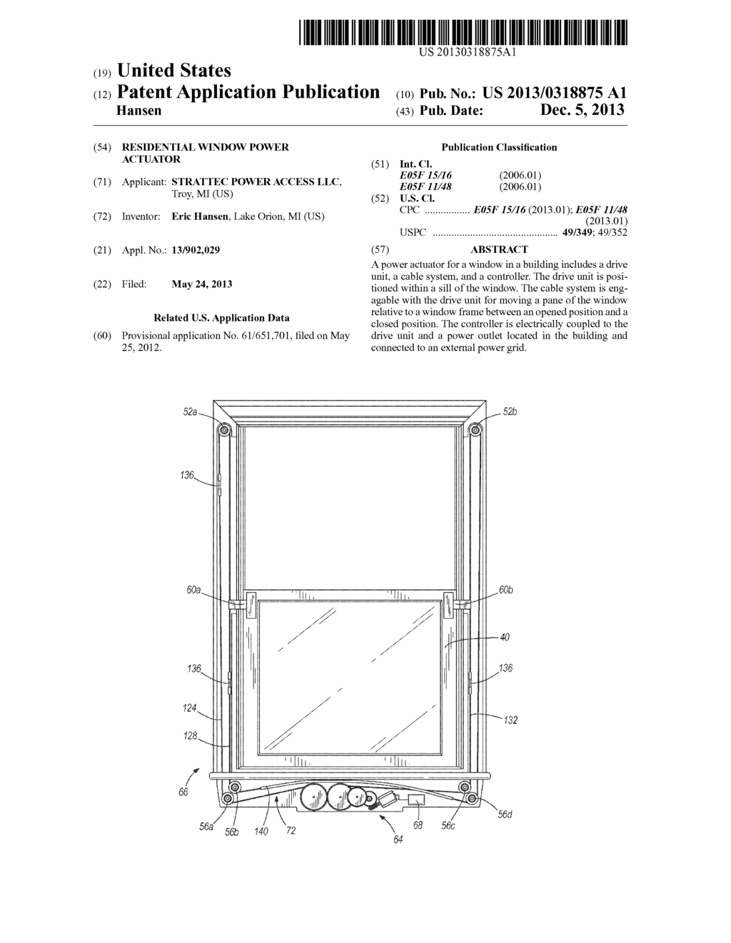 RESIDENTIAL WINDOW POWER ACTUATOR - diagram, schematic, and image 01