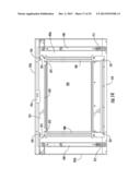 SELF-CLEANING HOUSEHOLD APPLIANCE HAVING A RANGE DOOR WITH A FULL GLASS     INNER SURFACE diagram and image