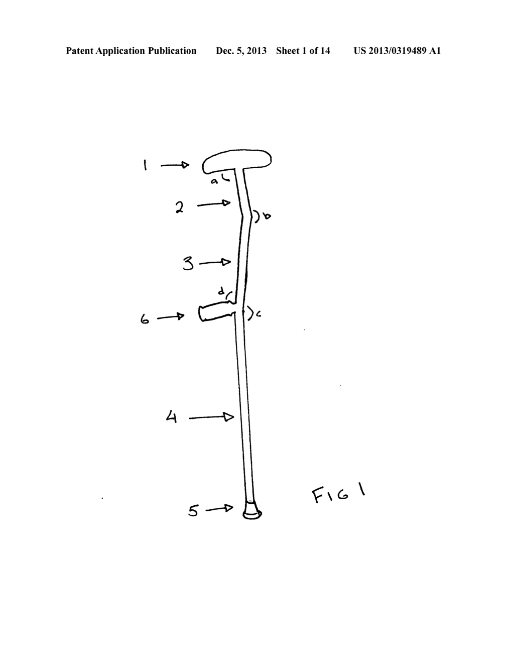 Ergonomic Crutch - diagram, schematic, and image 02