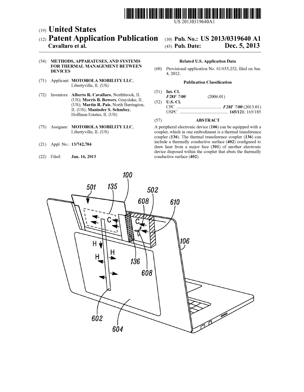 METHODS, APPARATUSES, AND SYSTEMS FOR THERMAL MANAGEMENT BETWEEN DEVICES - diagram, schematic, and image 01