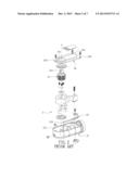 HANDLE BODY FOR PNEUMATIC TOOL diagram and image