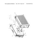 Windrower Tractor with Parallel Heat Exchangers for Cooling of Engine and     Associated Fluids diagram and image