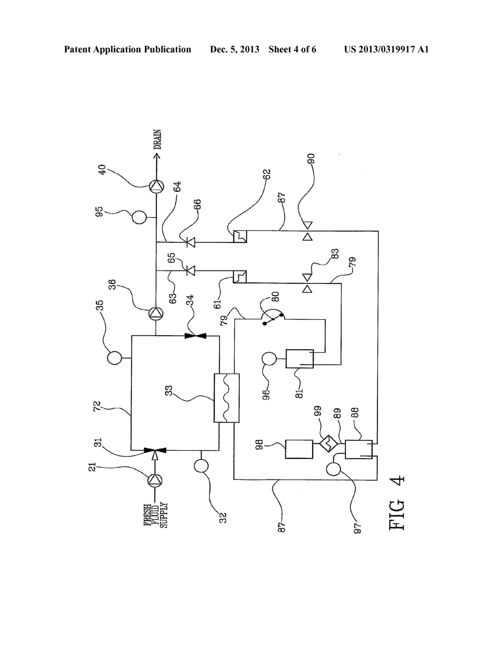 METHOD AND APPARATUS FOR PRIMING AN EXTRACORPOREAL BLOOD CIRCUIT - diagram, schematic, and image 05