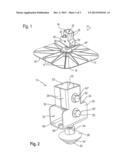 SUPPORT FOOT FOR APPLYING AND DISTRIBUTING FORCES TO A PRESSURE-SENSITIVE     SUBSTRATE AS WELL AS A STAND SYSTEM HAVING SUCH A SUPPORT FOOT diagram and image