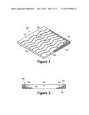 Textured Elements Incorporating Non-Woven Textile Materials And Methods     For Manufacturing The Textured Elements diagram and image