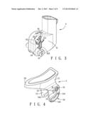 BRAKE DEVICE AND CHILD CARRIER PROVIDED WITH THE SAME diagram and image