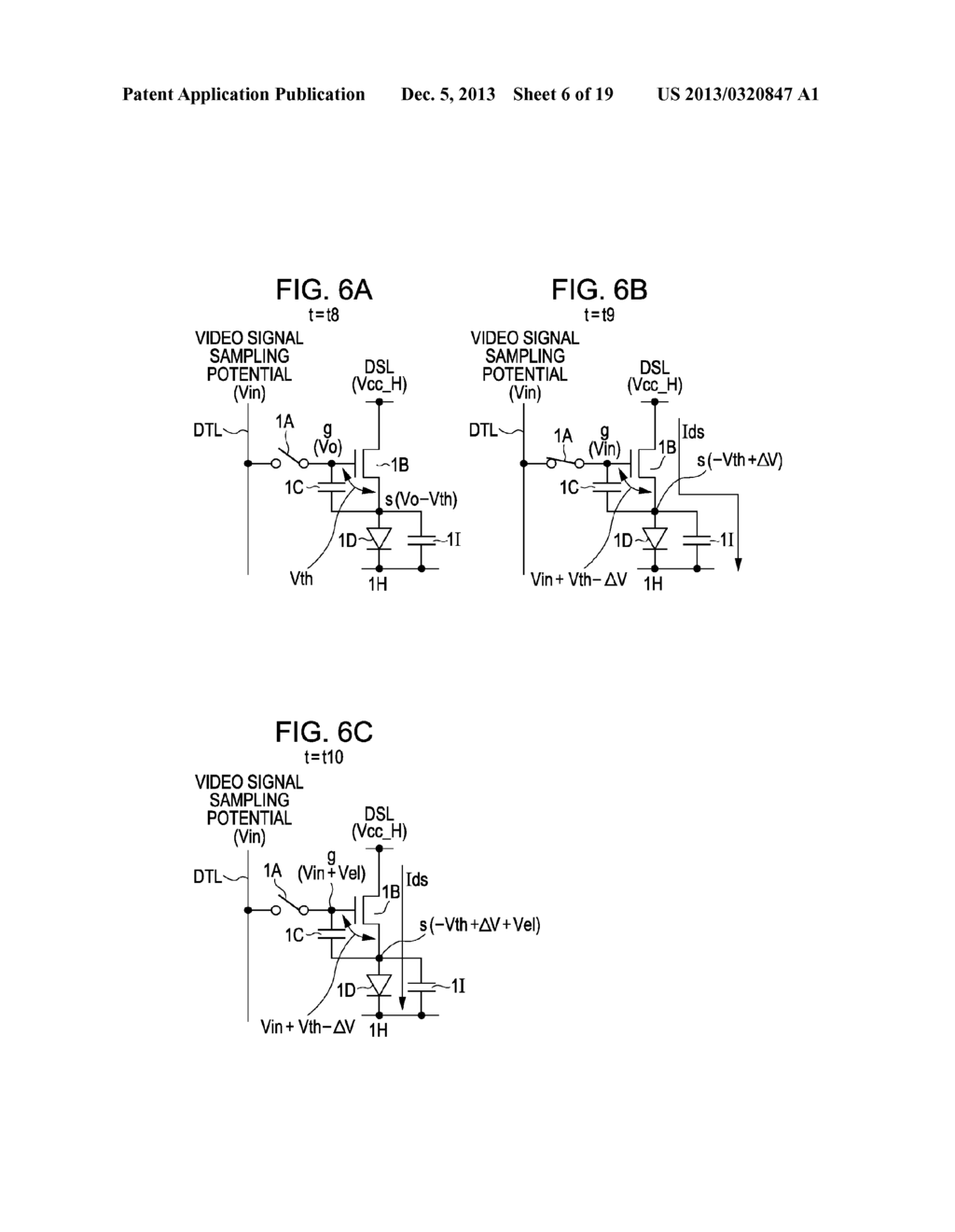 DISPLAY DEVICE, METHOD FOR DRIVING THE SAME, AND ELECTRONIC APPARATUS - diagram, schematic, and image 07