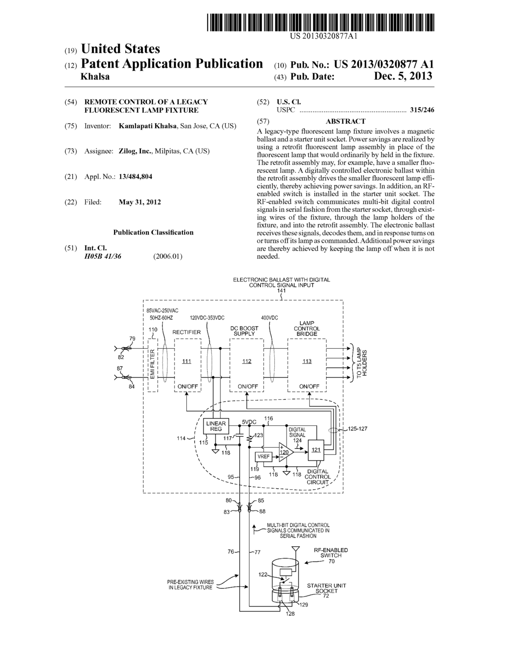 Remote Control of a Legacy Fluorescent Lamp Fixture - diagram, schematic, and image 01