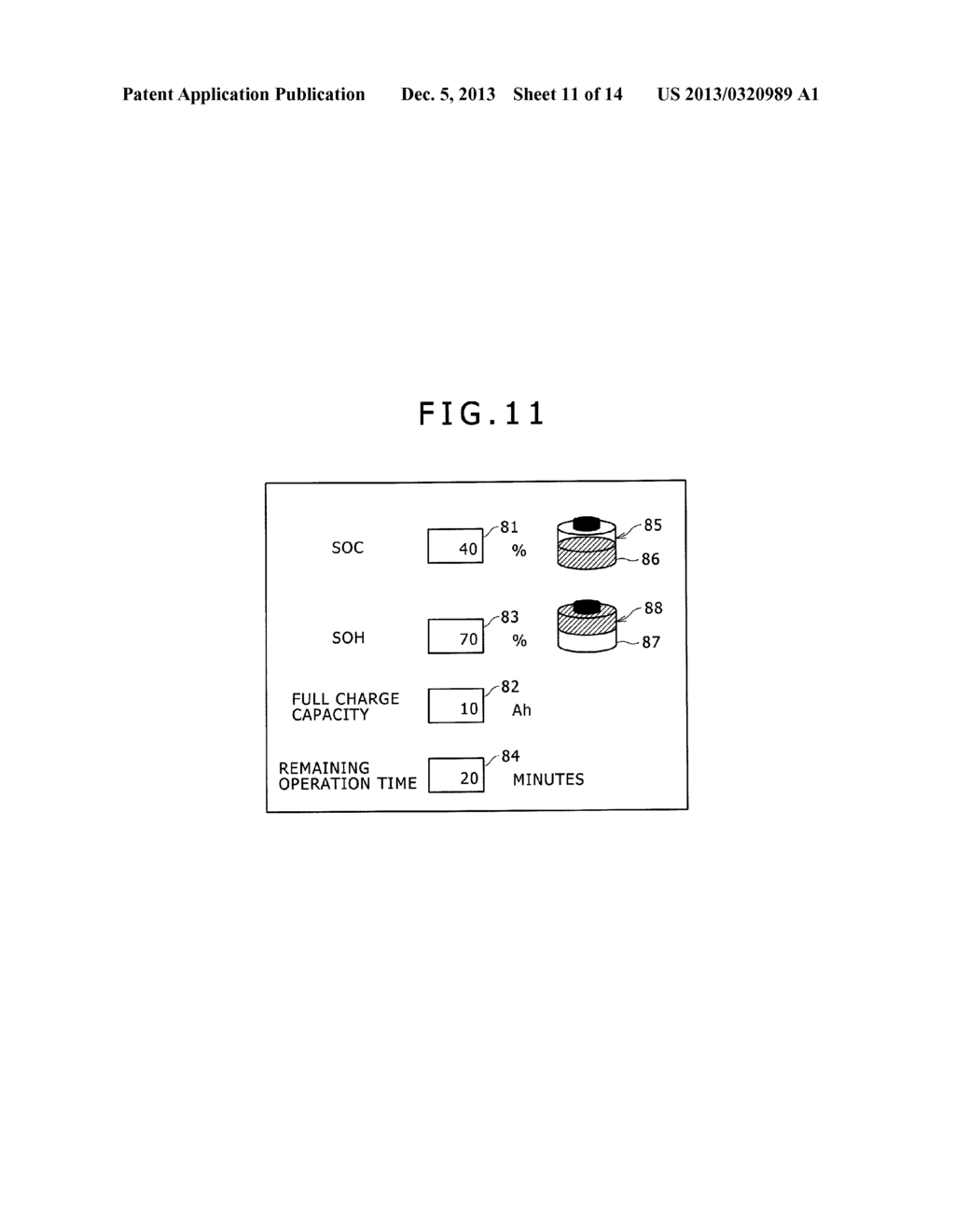 BATTERY STATE ESTIMATION METHOD AND BATTERY CONTROL SYSTEM - diagram, schematic, and image 12