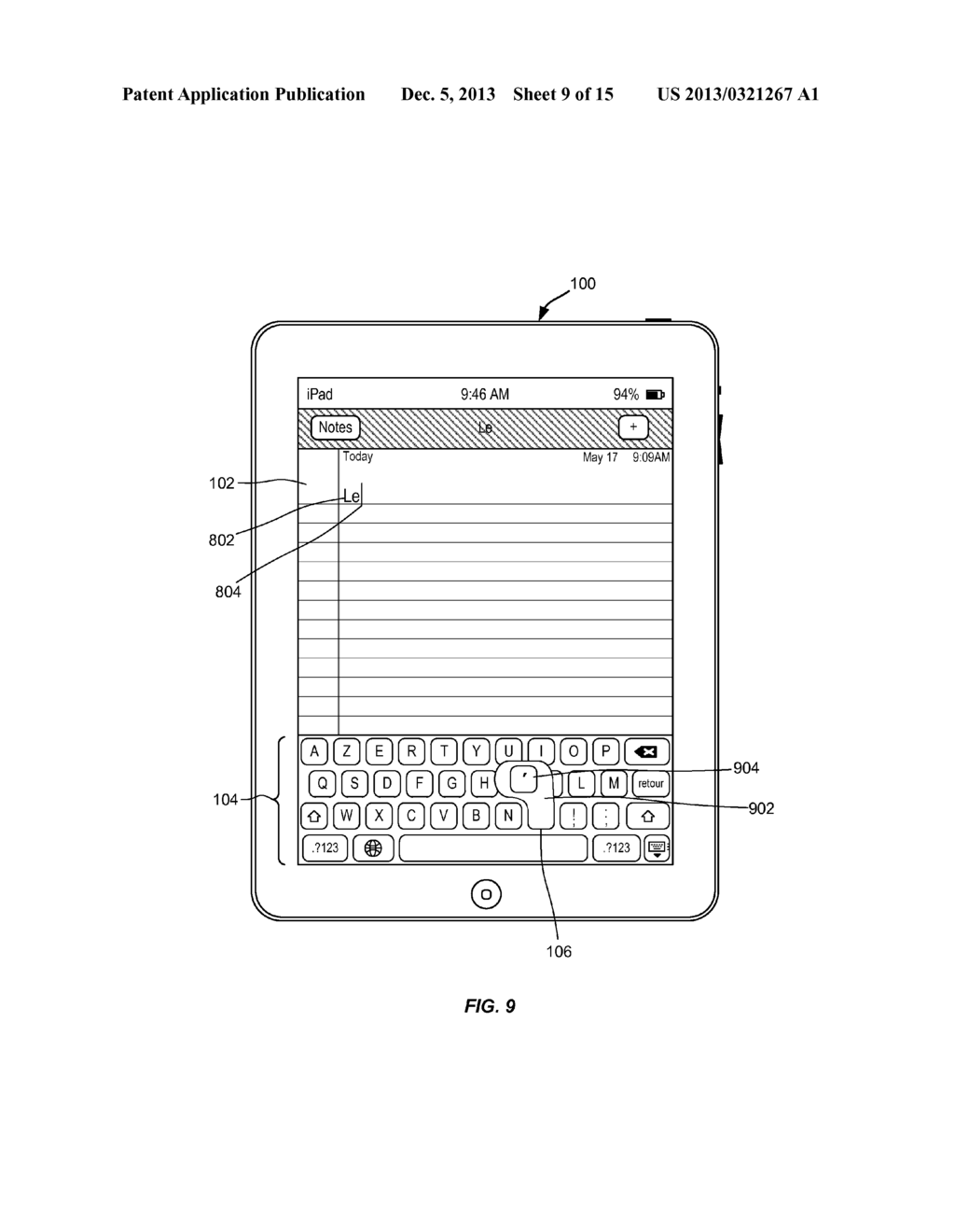 DYNAMICALLY CHANGING A CHARACTER ASSOCIATED WITH A KEY OF A KEYBOARD - diagram, schematic, and image 10