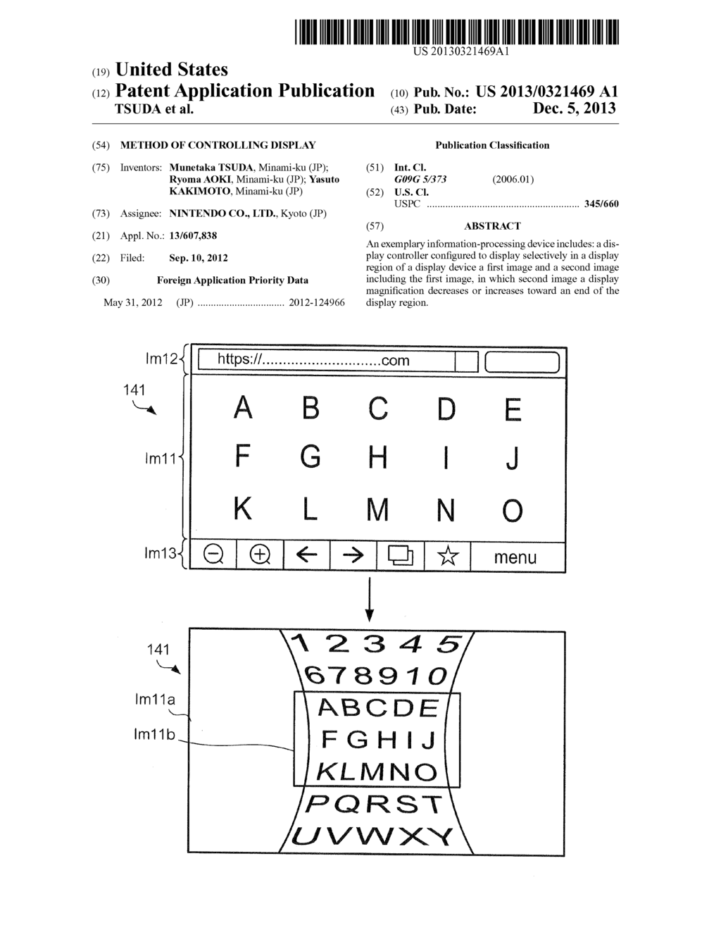 METHOD OF CONTROLLING DISPLAY - diagram, schematic, and image 01