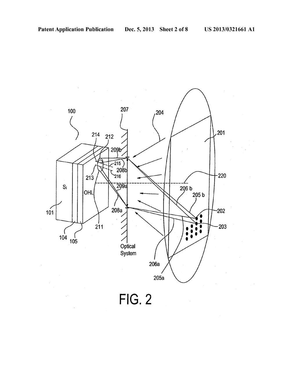 Method, apparatus and system providing holographic layer as micro-lens and     color filter array in an imager - diagram, schematic, and image 03