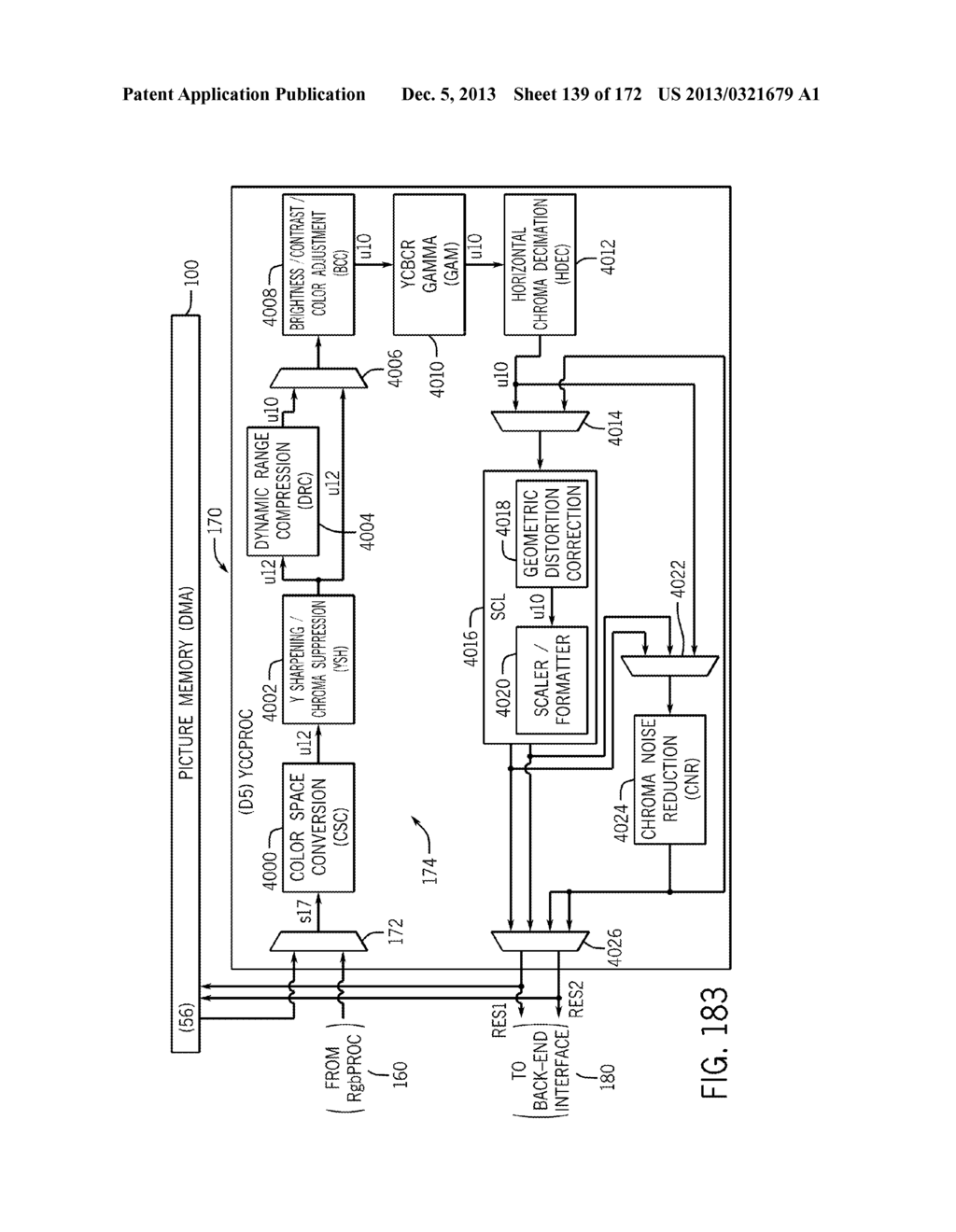 SYSTEMS AND METHODS FOR HIGHLIGHT RECOVERY IN AN IMAGE SIGNAL PROCESSOR - diagram, schematic, and image 140