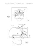 METHOD FOR DETERMINING, IN A NATURAL POSTURE, AT LEAST ONE     GEOMETRIC/PHYSIOGNOMIC PARAMETER ASSOCIATED WITH THE MOUNTING OF AN     OPHTHALMIC LENS IN A SPECTACLE FRAME diagram and image