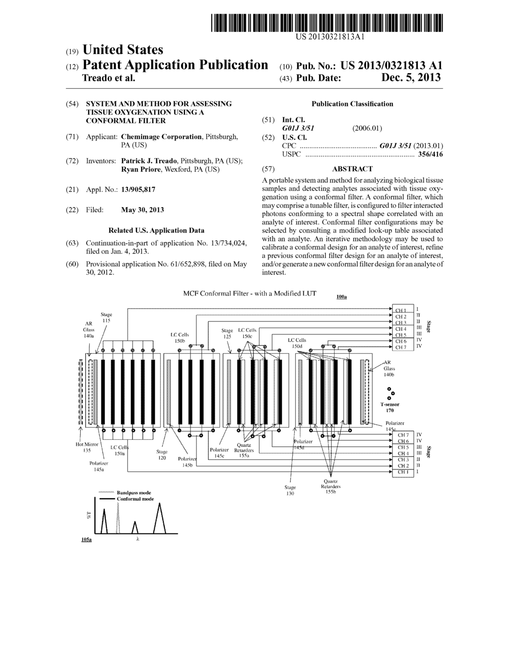 System and Method for Assessing Tissue Oxygenation Using a Conformal     Filter - diagram, schematic, and image 01