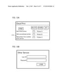 SERVICE PROVIDING DEVICE, PRINTING SYSTEM CONTROL METHOD, AND STORAGE     MEDIUM diagram and image