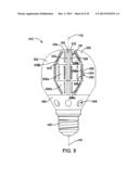 LIGHT BULB WITH PLANAR LIGHT GUIDES diagram and image