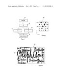 Method for concealing a synthetic hologram in a binary image diagram and image