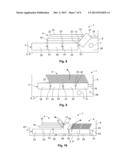 OPTICAL FIBER ORGANIZER WITH TRAYS MOUNTED ON PIVOTING SUPPORT diagram and image