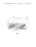 OPTICAL FIBER ORGANIZER WITH TRAYS MOUNTED ON PIVOTING SUPPORT diagram and image