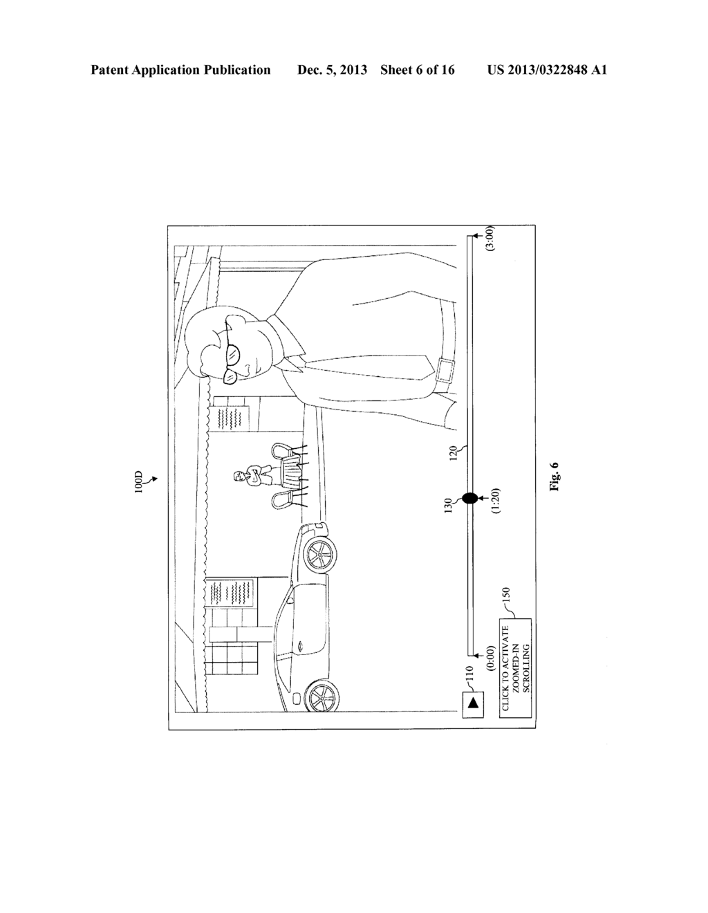 AUTOMATIC TRIGGERING OF A ZOOMED-IN SCROLL BAR FOR A MEDIA PROGRAM BASED     ON USER INPUT - diagram, schematic, and image 07