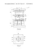 MOLDING DIE FOR MULTICOLORED MOLDING, MOLDING METHOD OF MULTICOLORED     MOLDED PIECE, AND MULTICOLORED MOLDED PIECE diagram and image