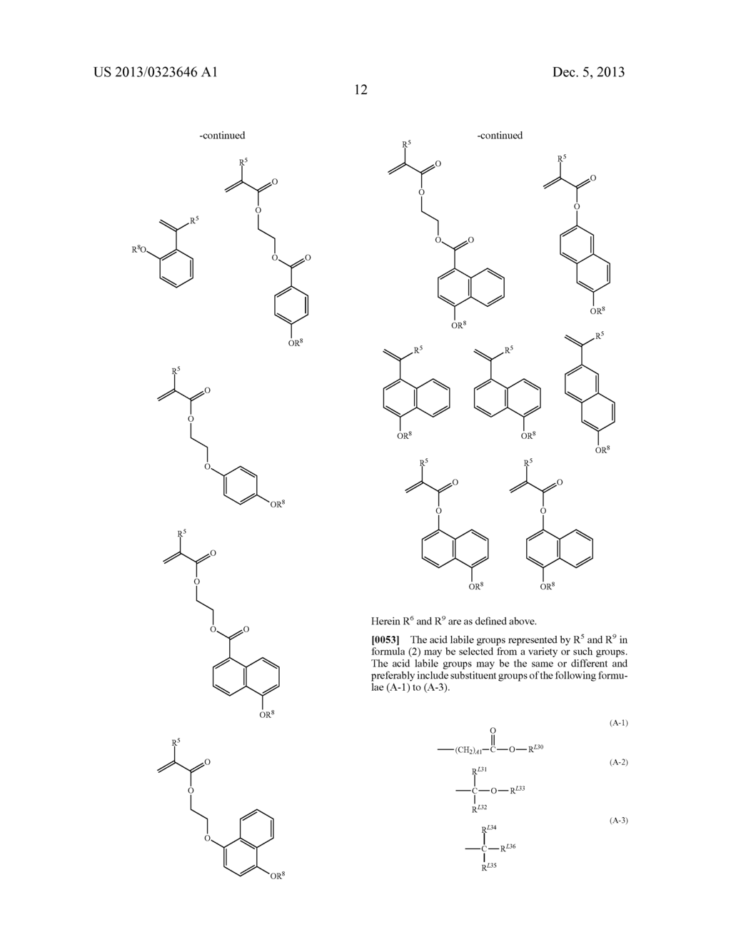 RESIST COMPOSITION AND PATTERNING PROCESS - diagram, schematic, and image 13