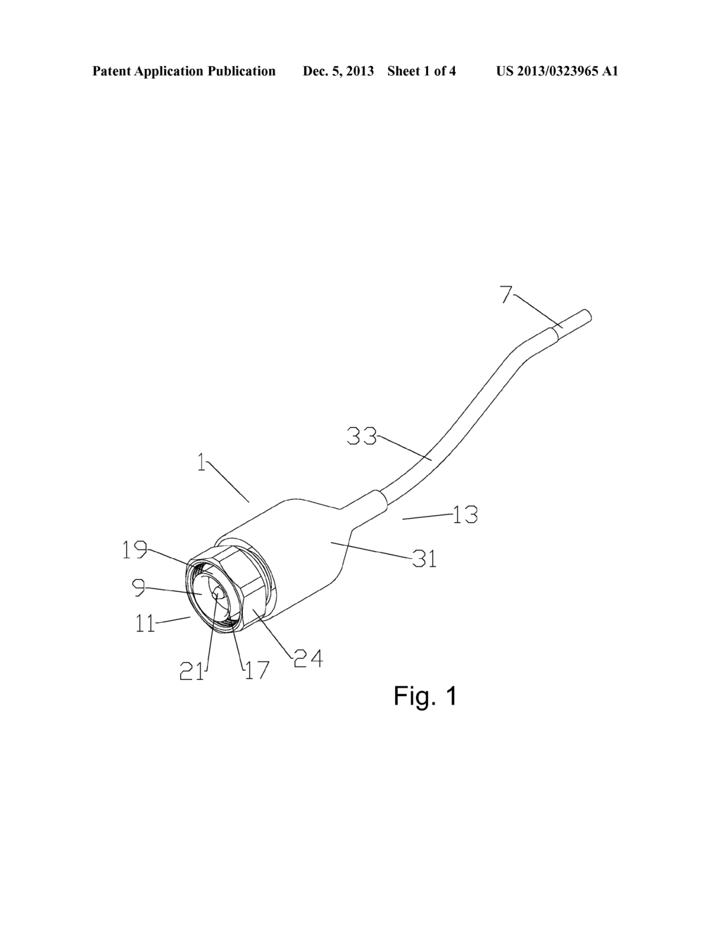 Power Adapter for RF Coaxial Cable and Method for Installation - diagram, schematic, and image 02