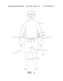 EXERCISE DEVICE FOR USE IN A BODY OF WATER diagram and image