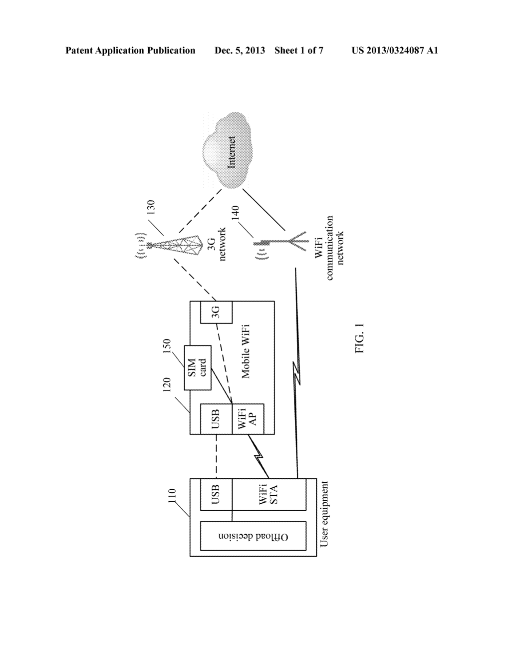 Method for Implementing WiFi Communication, User Equipment and Wireless     Routing Device - diagram, schematic, and image 02