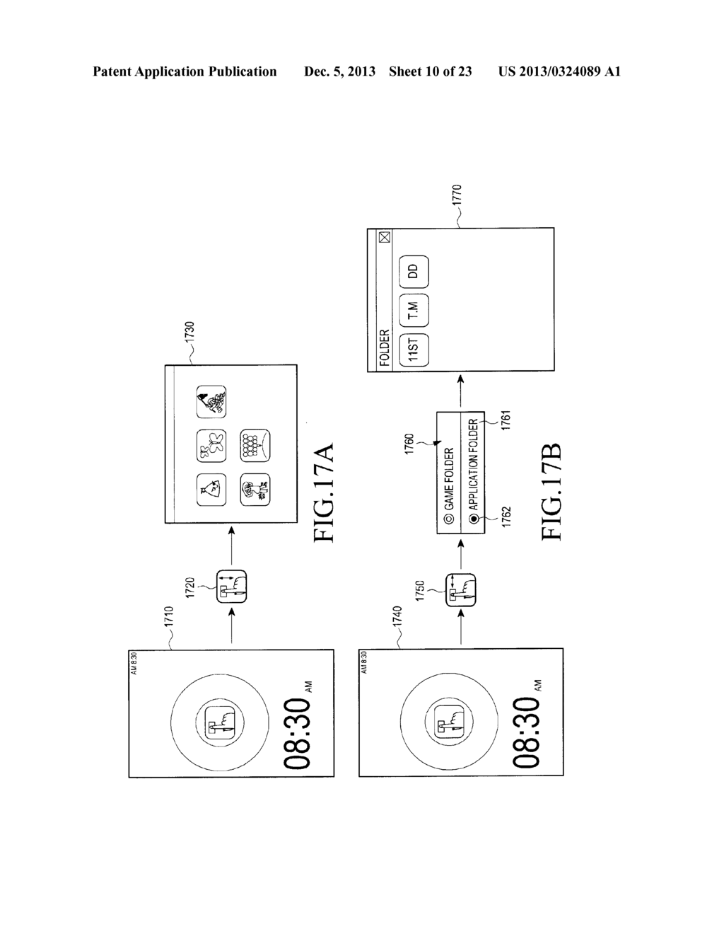 METHOD FOR PROVIDING FINGERPRINT-BASED SHORTCUT KEY, MACHINE-READABLE     STORAGE MEDIUM, AND PORTABLE TERMINAL - diagram, schematic, and image 11