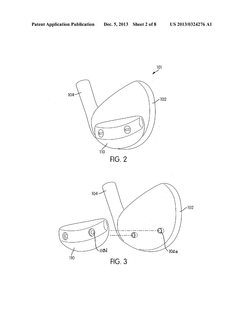 Golf Clubs and Golf Club Heads - diagram, schematic, and image 03