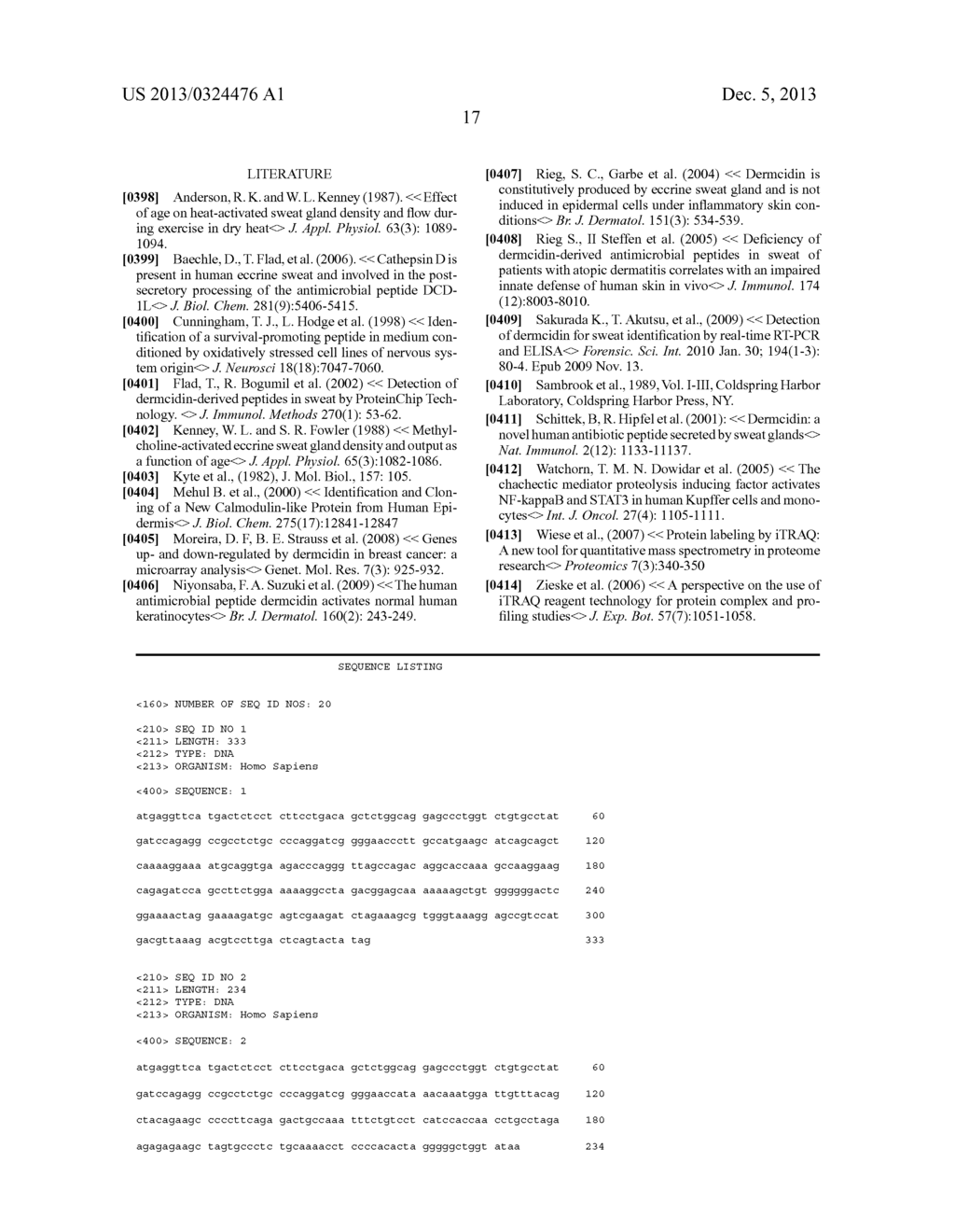 COSMETIC USE OF DERMICIDIN, AND ANALOGUES OR FRAGMENTS THEREOF - diagram, schematic, and image 23