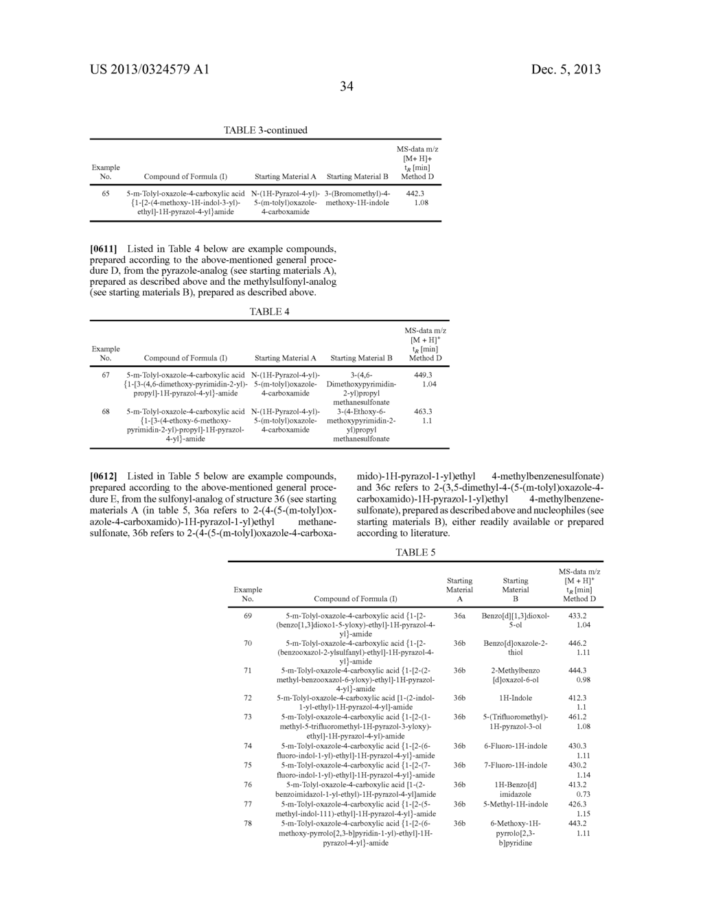 NOVEL PYRAZOLE AND IMIDAZOLE DERIVATIVES USEFUL AS OREXIN ANTAGONISTS - diagram, schematic, and image 35