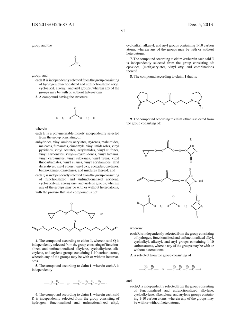 COMPOUNDS, MONOMERS, AND POLYMERS CONTAINING A CARBONATE LINKAGE - diagram, schematic, and image 32
