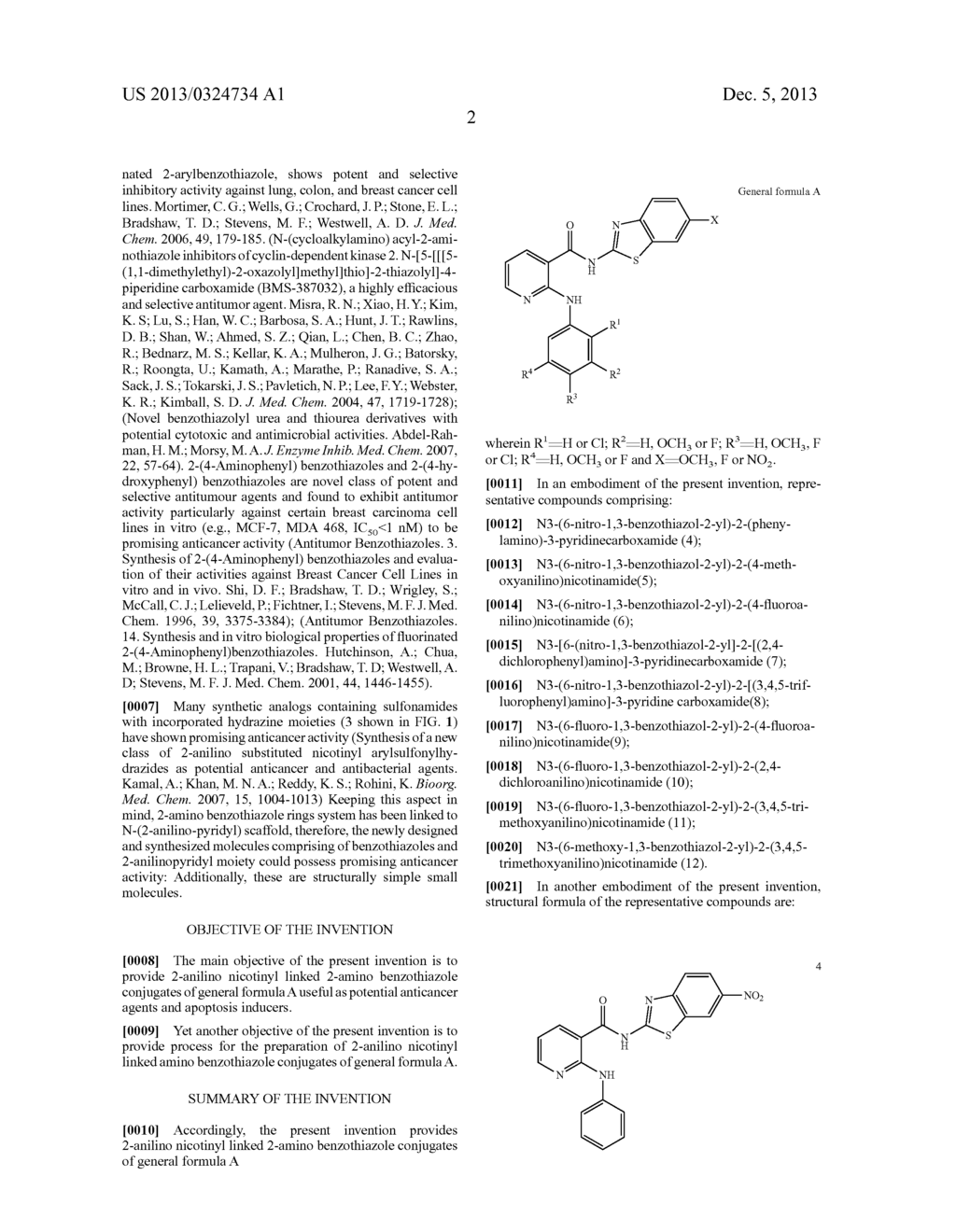 2-ANILINO NICOTINYL LINKED 2-AMINO BENZOTHIAZOLE CONJUGATES AND PROCESS     FOR THE PREPARATION THEREOF - diagram, schematic, and image 17