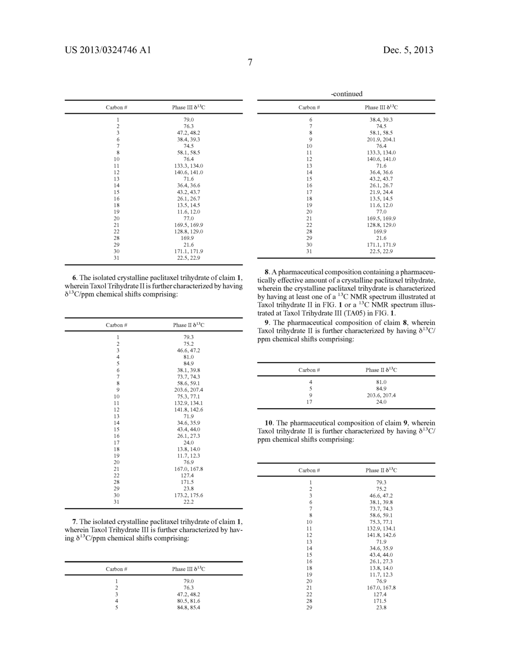 NOVEL PACLITAXEL TRIHYDRATES AND METHODS OF MAKING THEREOF - diagram, schematic, and image 10