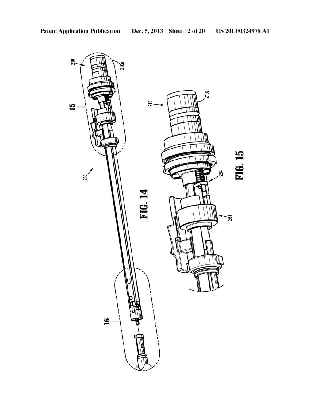 HAND HELD SURGICAL HANDLE ASSEMBLY, SURGICAL ADAPTERS FOR USE BETWEEN     SURGICAL HANDLE ASSEMBLY AND SURGICAL END EFFECTORS, AND METHODS OF USE - diagram, schematic, and image 13