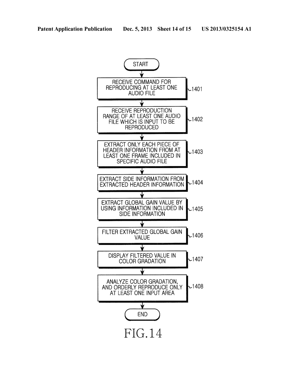 APPARATUS AND METHOD FOR HIGH SPEED VISUALIZATION OF AUDIO STREAM IN AN     ELECTRONIC DEVICE - diagram, schematic, and image 15