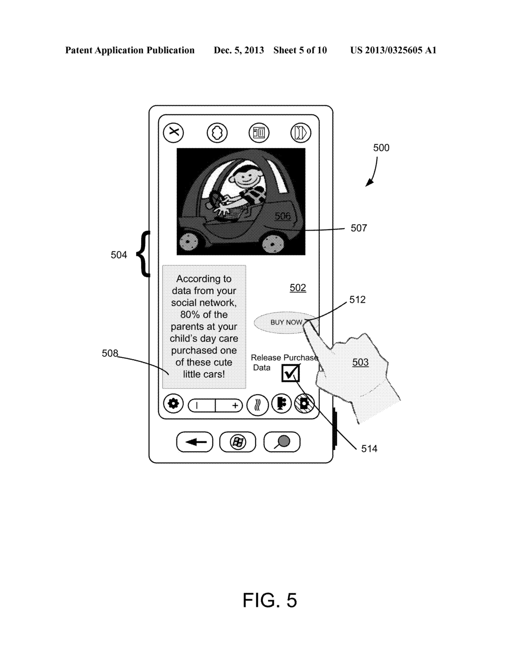 LEVERAGING A SOCIAL NETWORK FOR TARGETED ADVERTISING - diagram, schematic, and image 06