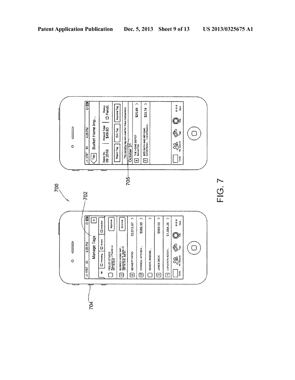 System and Method for Associating Financial Transaction Data with a User's     Project Data Using a Portable Electronic Device - diagram, schematic, and image 10