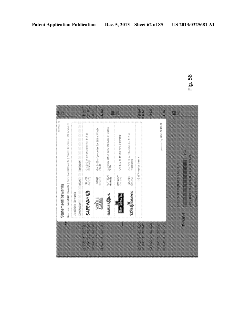 SYSTEM AND METHOD OF CLASSIFYING FINANCIAL TRANSACTIONS BY USAGE PATTERNS     OF A USER - diagram, schematic, and image 63