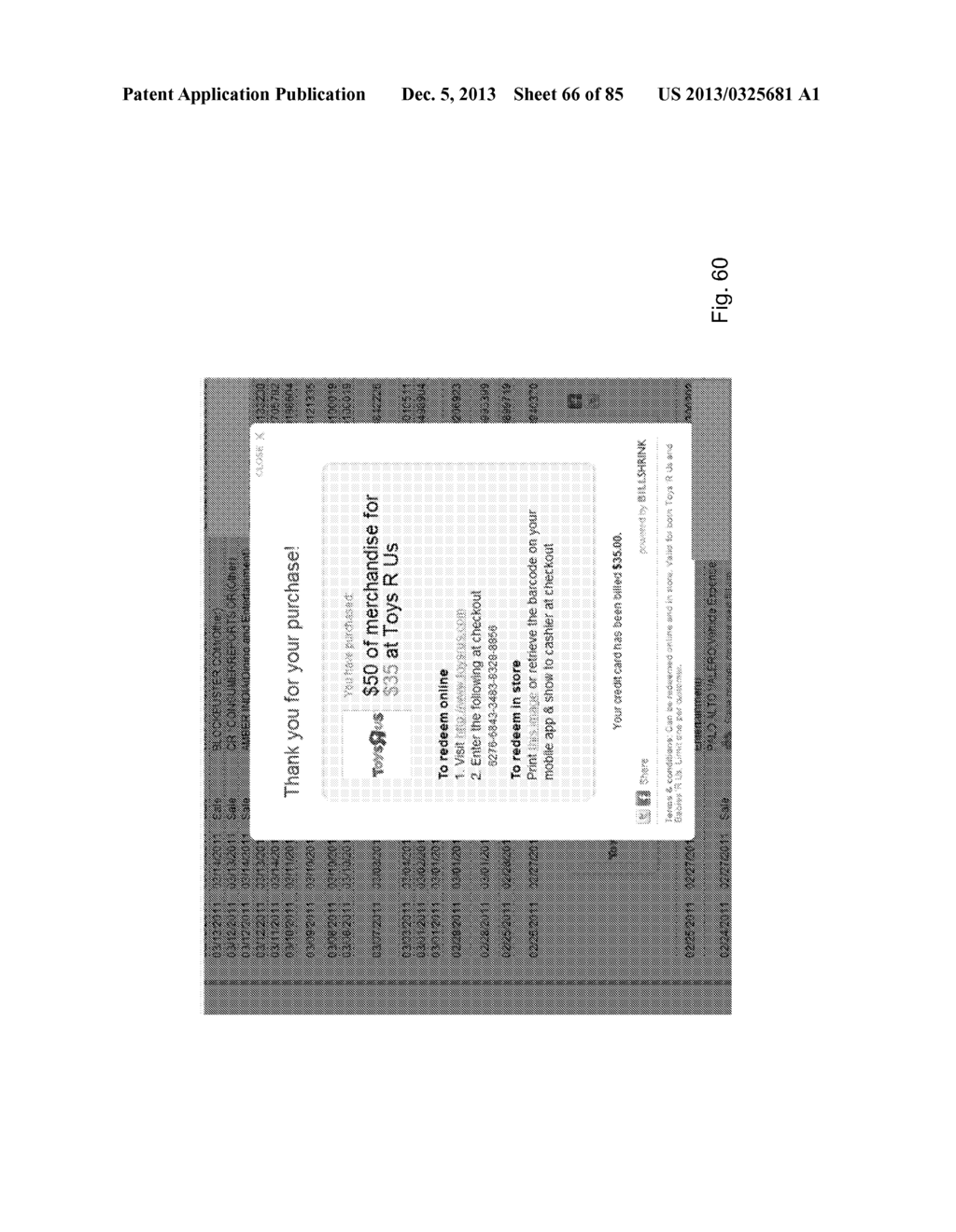 SYSTEM AND METHOD OF CLASSIFYING FINANCIAL TRANSACTIONS BY USAGE PATTERNS     OF A USER - diagram, schematic, and image 67