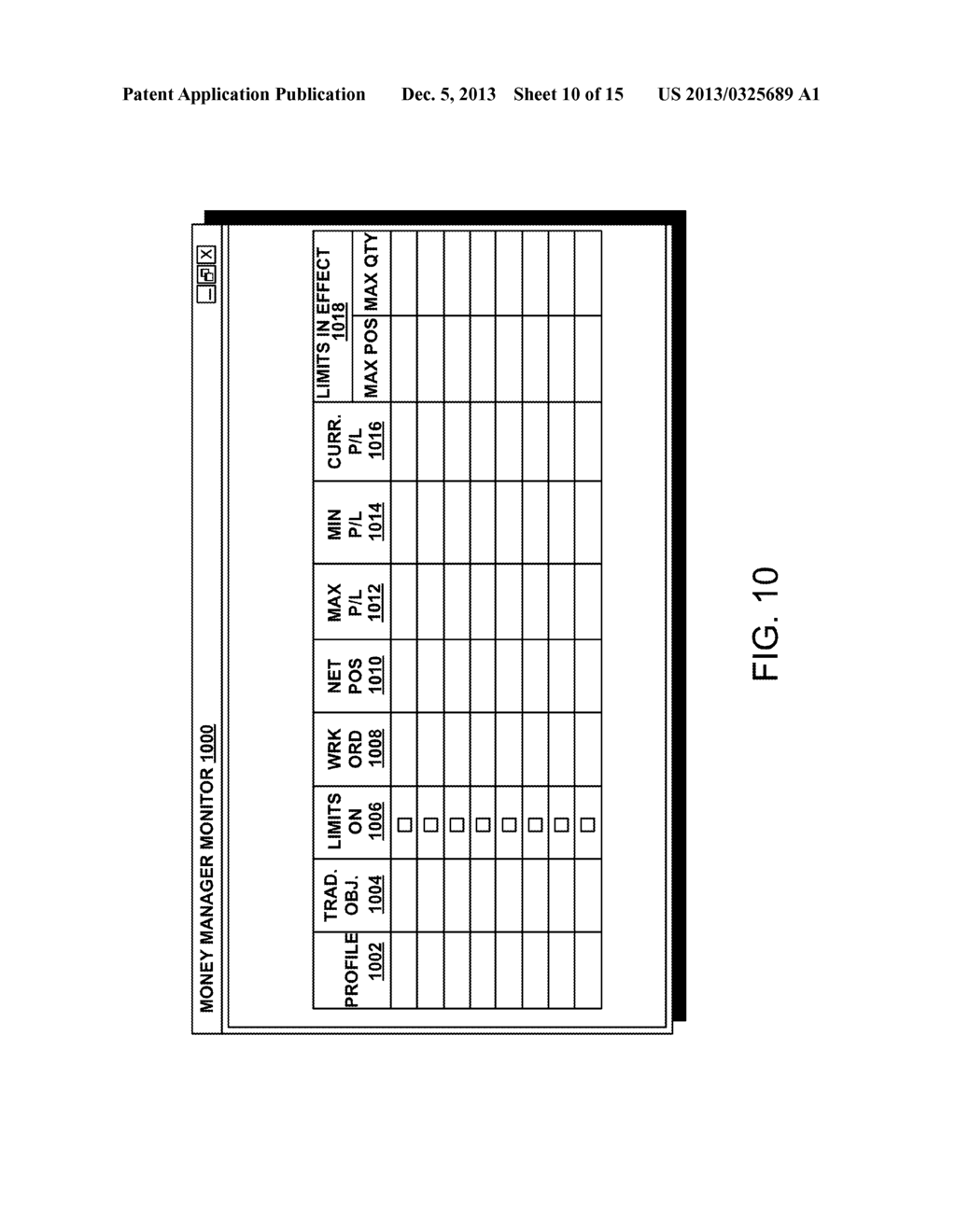 System and Method for Money Management Using a Plurality of Profit Levels     in an Electronic Trading Environment - diagram, schematic, and image 11