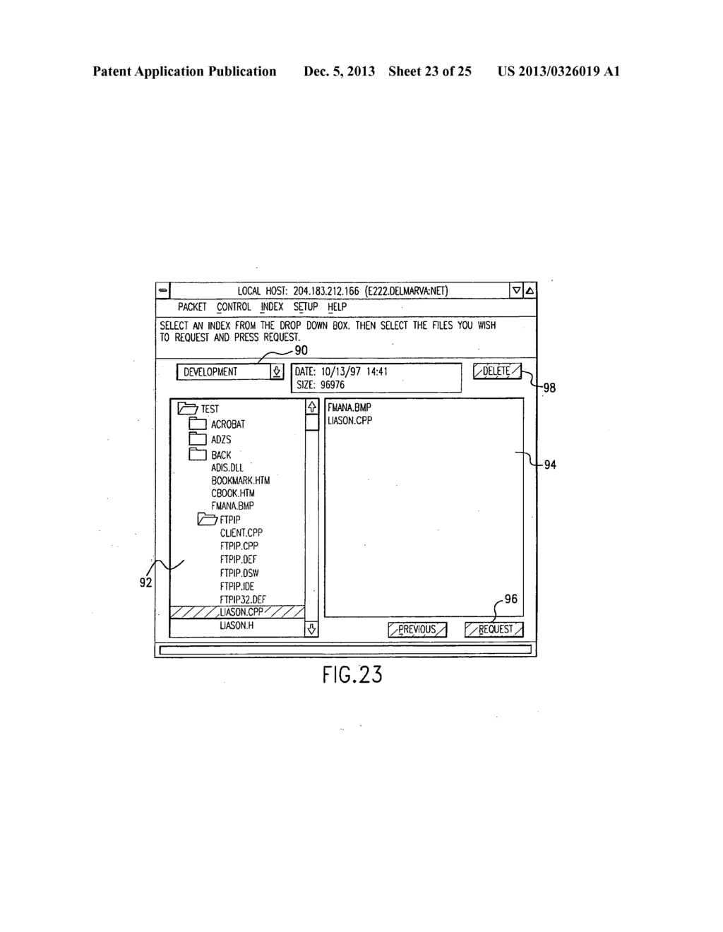 Method and apparatus for data file transfer using destination linked     directories - diagram, schematic, and image 24